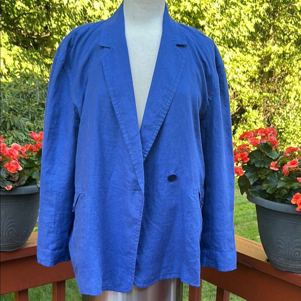 NWT Madewell Blue Blazer Double-Breasted Suit Jacket - Picture 6 of 13